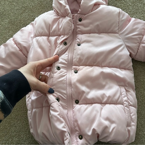 Old Navy Pink Puffer Fleece Lined Jacket - Picture 11 of 13